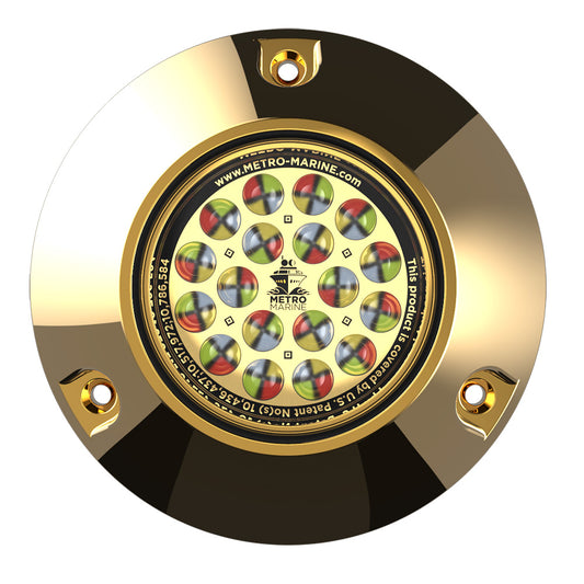 Metro Marine HighOutput Submersible Underwater Light wIntelligent Full Spectrum LEDs  RGBW 45 Beam FBMR1FS45