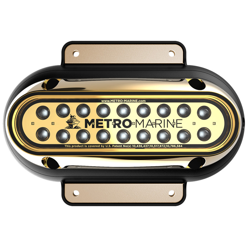 Metro Marine HighOutput Elongated Surface Mount Light wIntelligent Monochromatic LEDs Green 90 Beam FSME1HG390