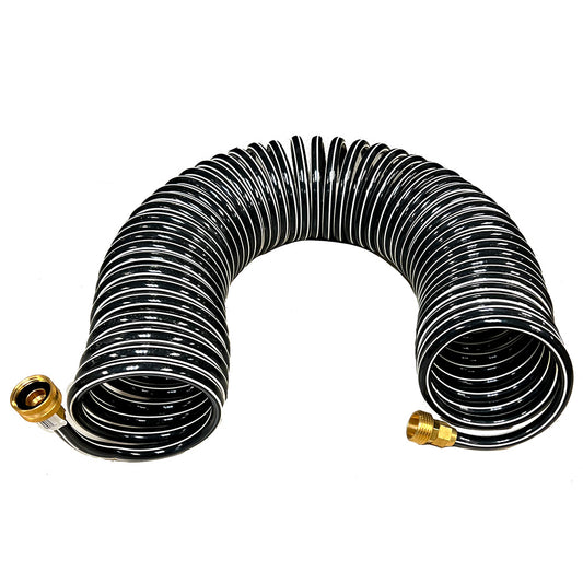 Trident Marine Coiled Wash Down Hose wBrass Fittings 25 16725