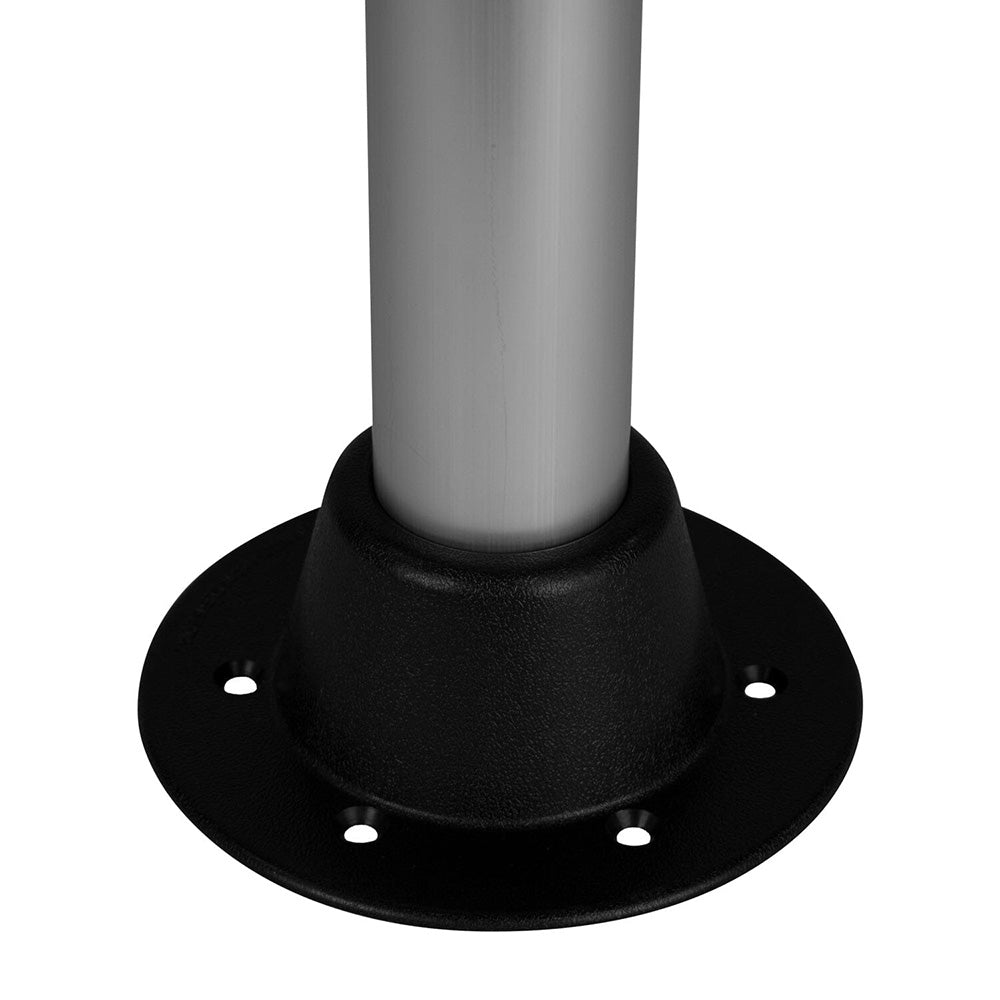 Wise White Rectangular Table  4 Drink Holders wPedestal 8WD944