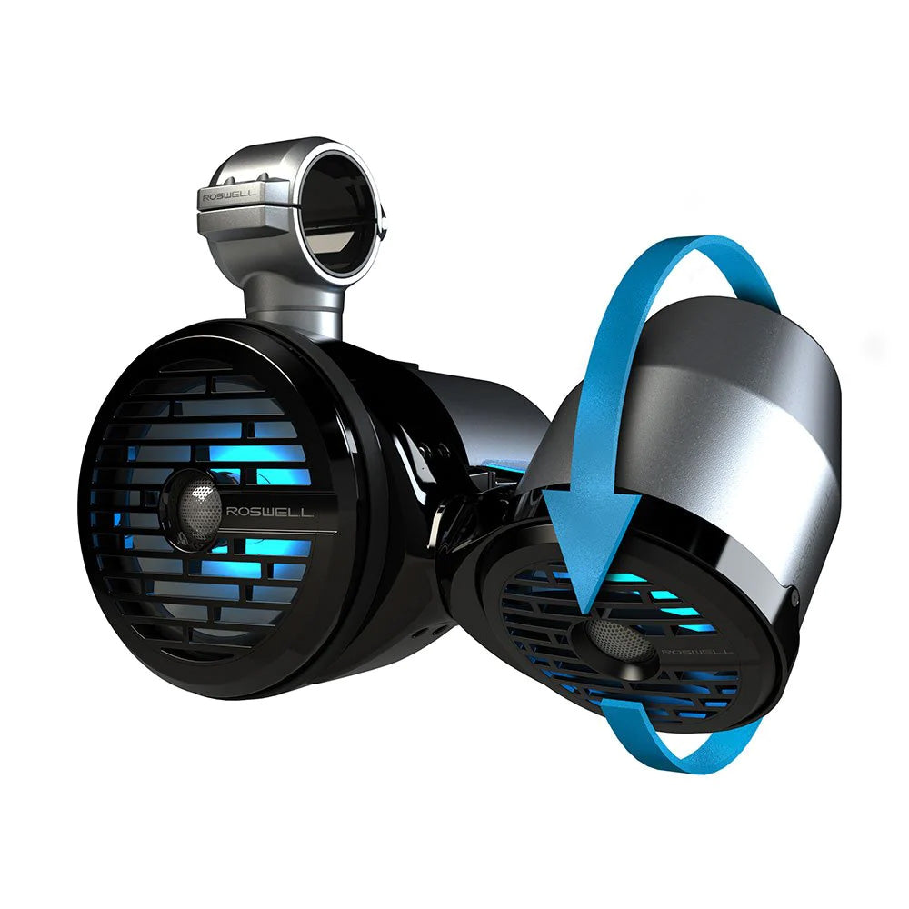 Roswell R1 8 x 65 Vamp Spin Tower Speakers Black 160W RMS 320W Peak Power C9201823