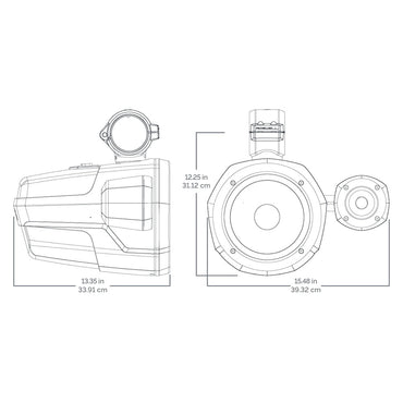 Roswell R1 Pro Tower Speakers White 200W RMS 400W Peak Power C9201910W