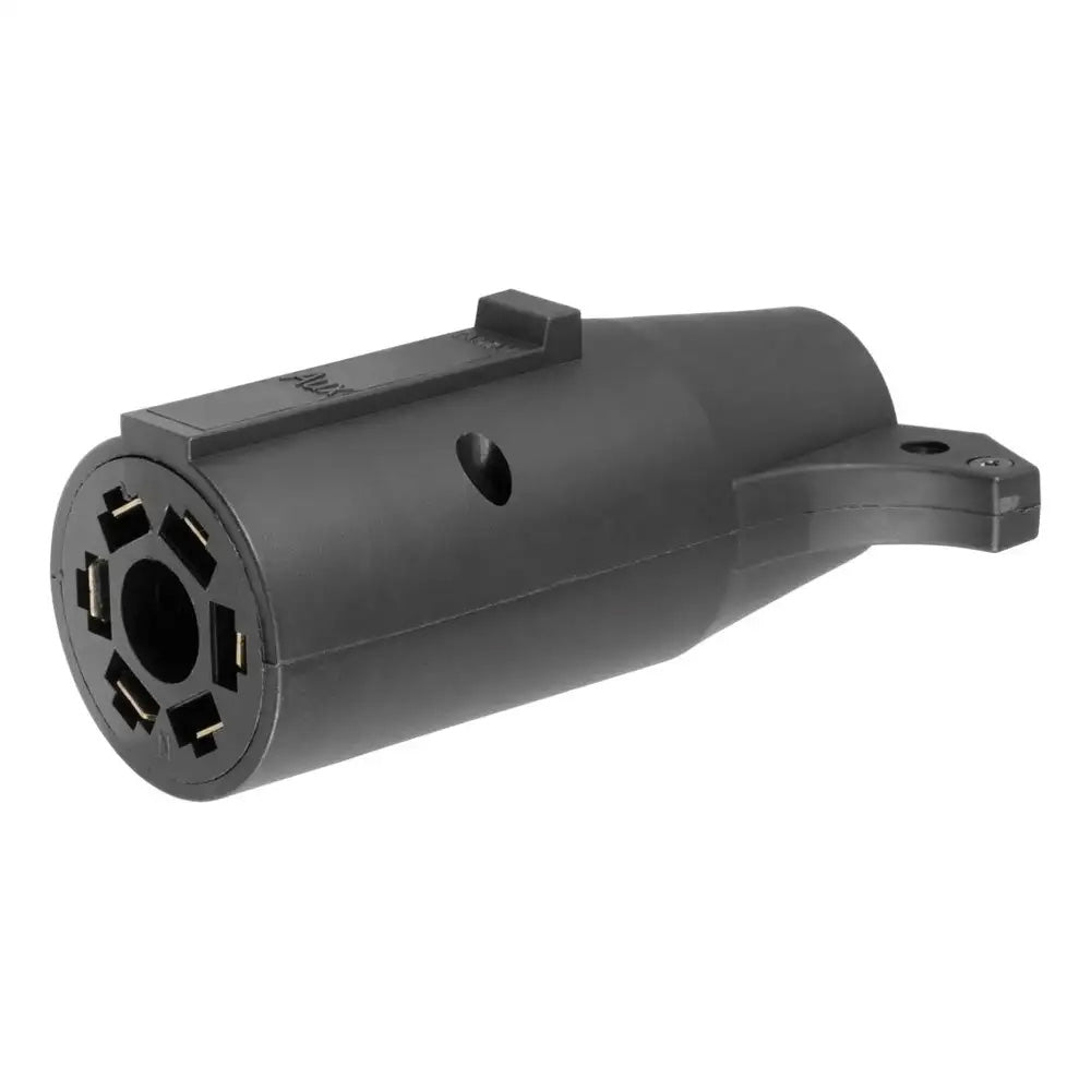 CURT Adapter  7Way RV Blade to 6Way Round Trailer  Center Pin Auxiliary 57261