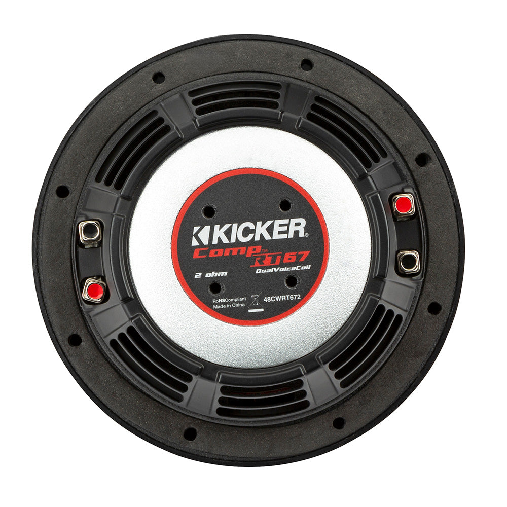KICKER CompRT 675 Ultra Thin Subwoofer  4Ohm 48CWRT674