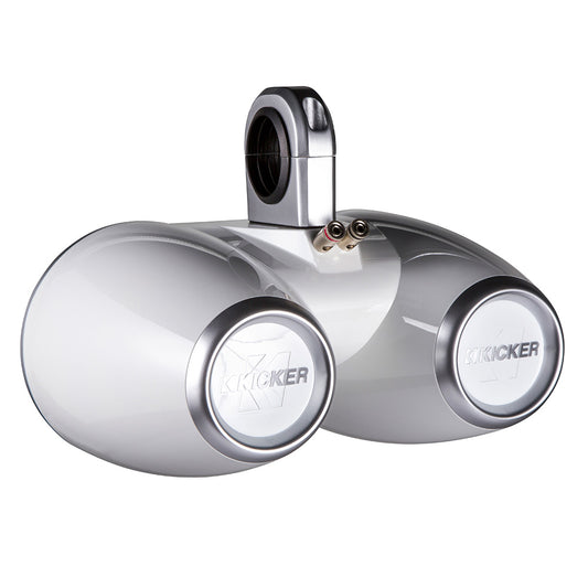 KICKER KMTED Tower Enclosures fDual 65 Drivers  White 12KMTEDW