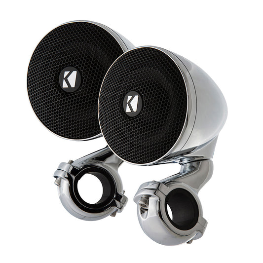 KICKER PSM 3 WeatherProof Mini Enclosed Speaker Pair 4Ohm Chrome 47PSM34