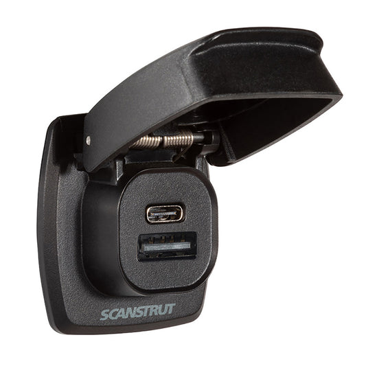 Scanstrut Flip Pro Plus Fast Charge USBA USBC Socket SCUSBF4
