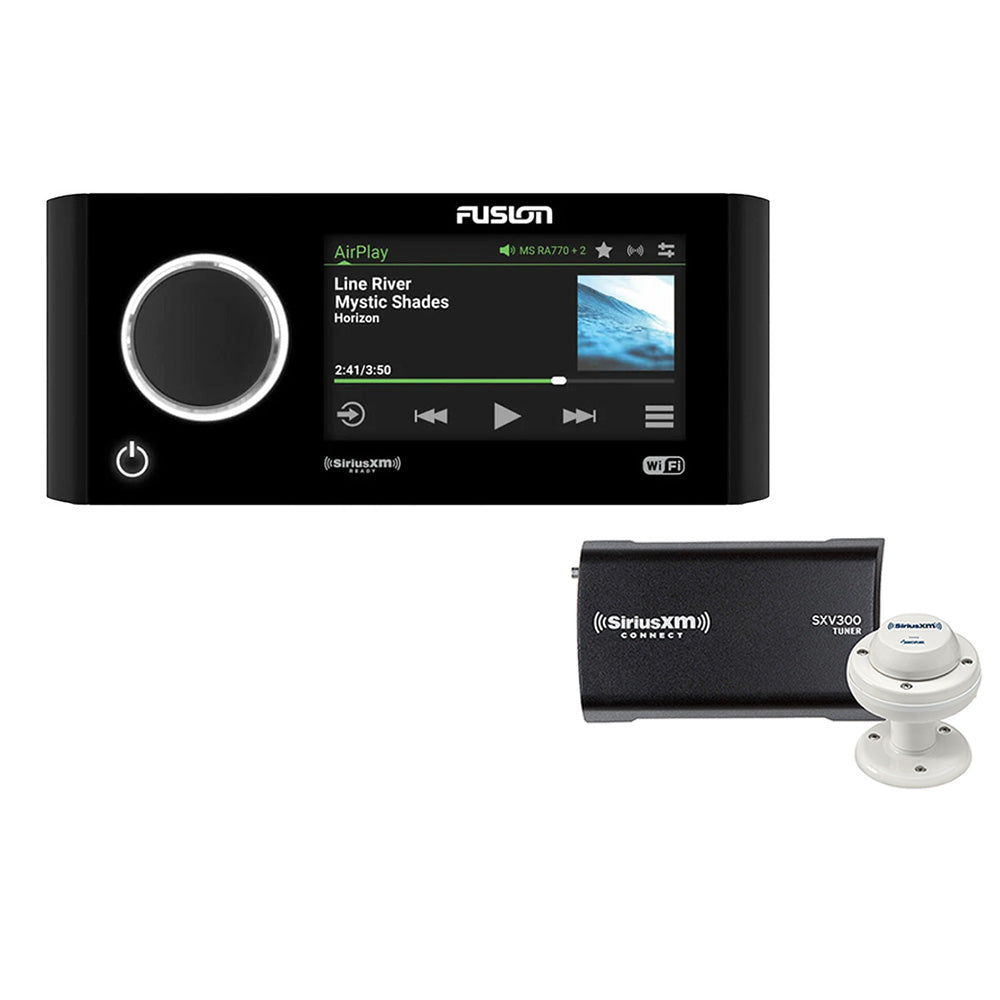 Fusion Apollo MSRA770 Touchscreen AMFMBTSiriusXM Stereo wSiriusXM SXV300 Connect Tuner MarineRV Antenna 0100190500SXM
