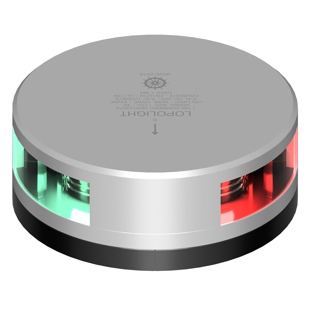 Lopolight Combined Sidelight 1NM Silver Housing wFB Base 101003FB