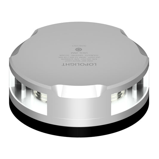 Lopolight Masthead360Degree Light 2NM Silver Housing wFB Base 201020FB