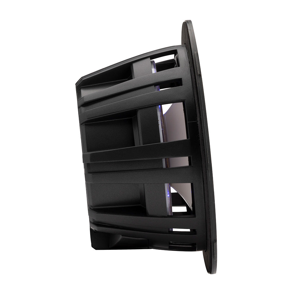 KICKER KM614FL 65 Low Profile Coaxial Marine Speakers wRGB Lighting 4Ohm White 51KM614FL