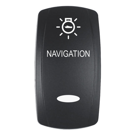 Pacer Actuator NAVIGATION fV Series Contura Switches Black Laser Etched TopBottom Light EV2LENAV