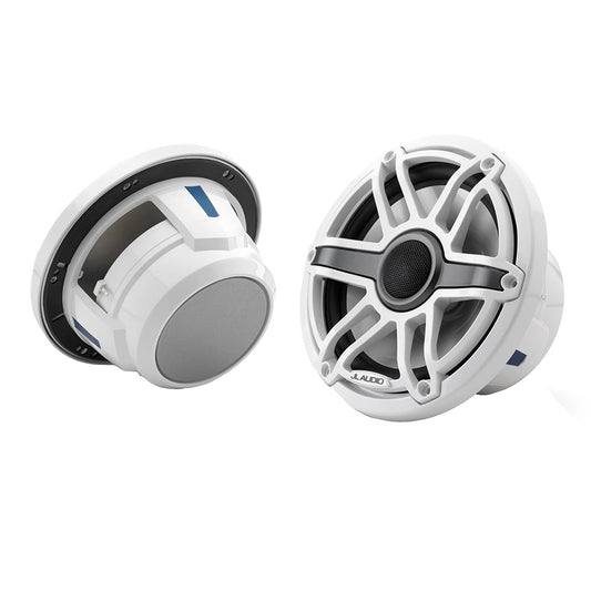JL Audio M6 Series 77 Marine Coaxial Speakers wGloss White Sport Grille M6770XSGwGw 0100307300