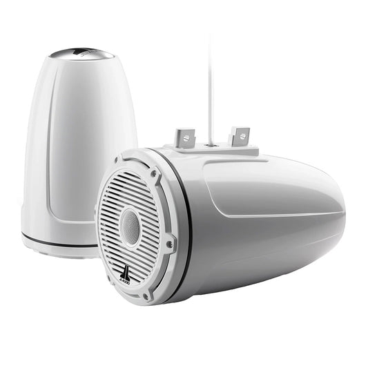 JL Audio M6 Series 77 Enclosed Tower Coaxial System wGloss White Classic Grille M6770ETXv3GwC3Gw 0100385600