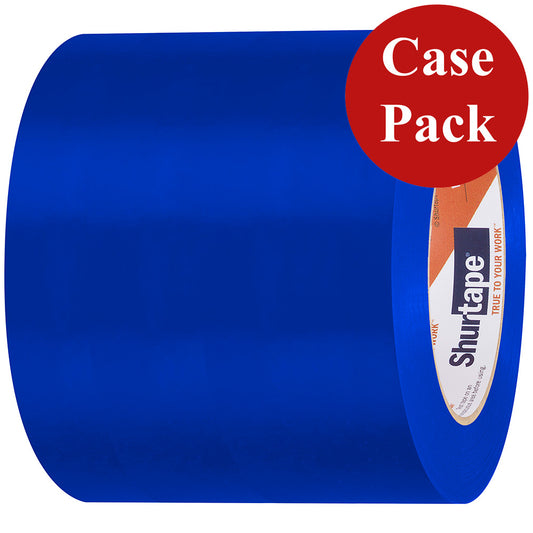 Shurtape UVResistant Marine Hull Preservation Tape  96MM  33M Roll  Straight Edge Blue Case of 12 Rolls 105750C