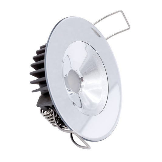 Lumitec Illusion Flush Mount LED Down Light Spectrum RGBW Warm White Mirrored Housing 117145