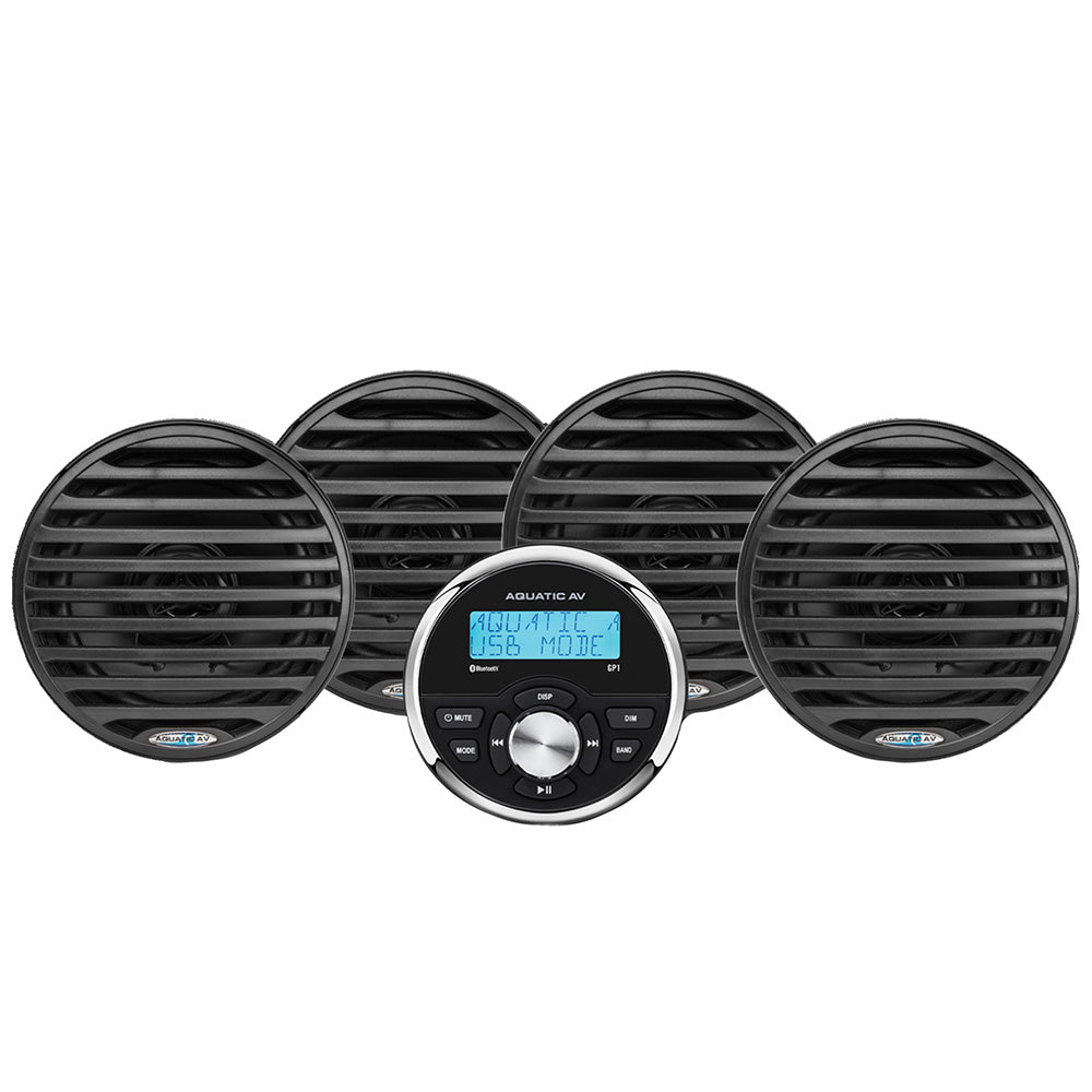Aquatic AV Economy Gauge StereoSpeakers Kit  Black EG100