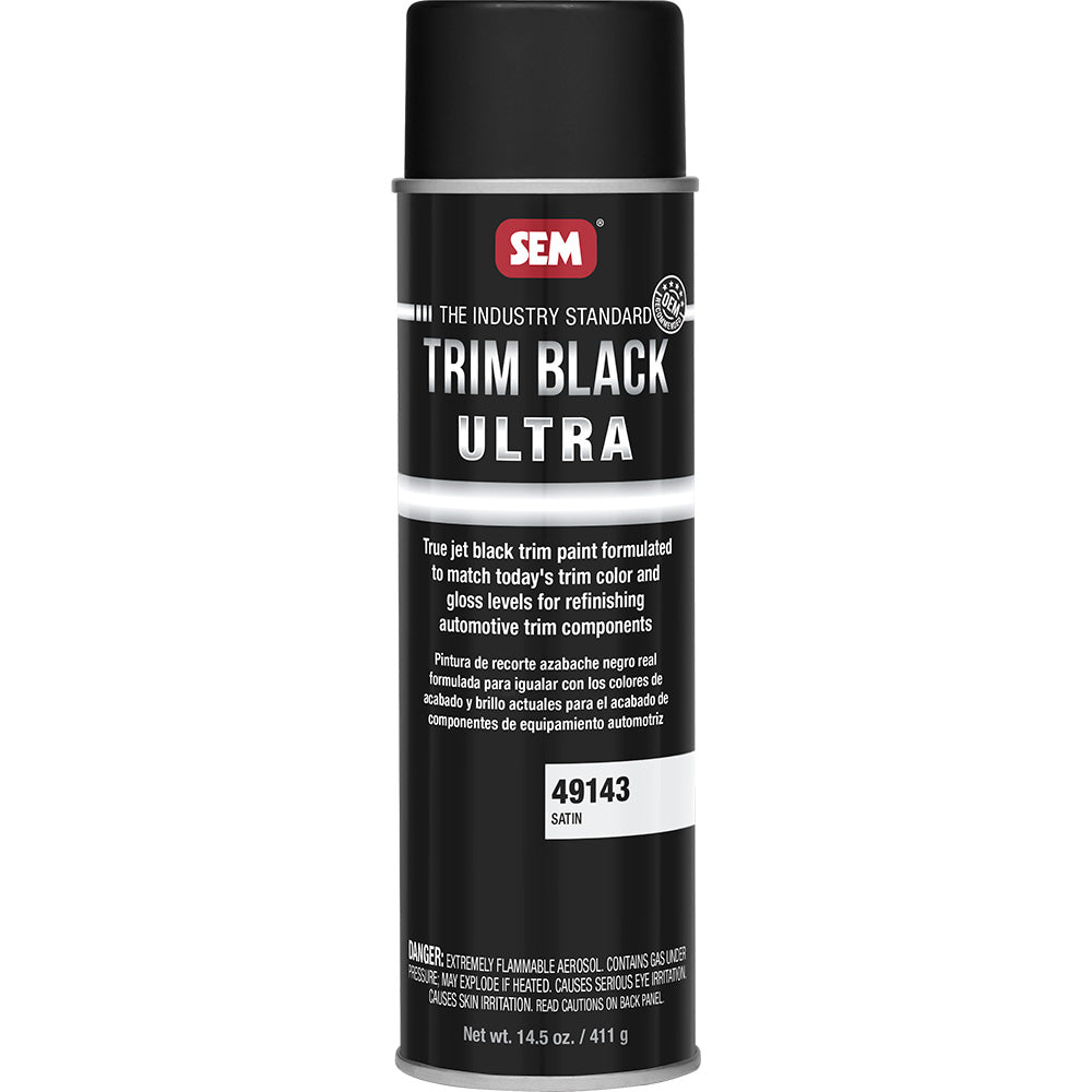 SEM Trim Black Ultra 20oz Aerosol Can Satin Finish 49143