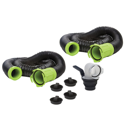 Thetford Titan Premium 20 Sewer Hose Kit wUniversal Bayonet Connection 5in1 Sewer Adapter wHandle 17902