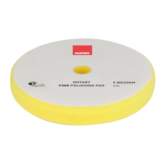 RUPES Rotary Fine Polishing Foam Pad 175180mm  Yellow 9BR200M