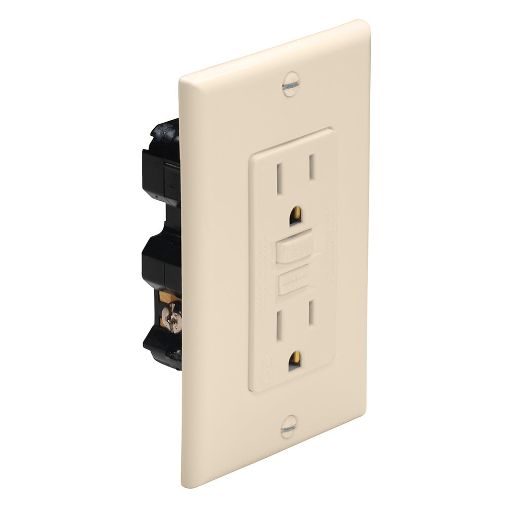 Marinco Ground Fault Circuit Interrupter GFCI  Ivory 1591FI