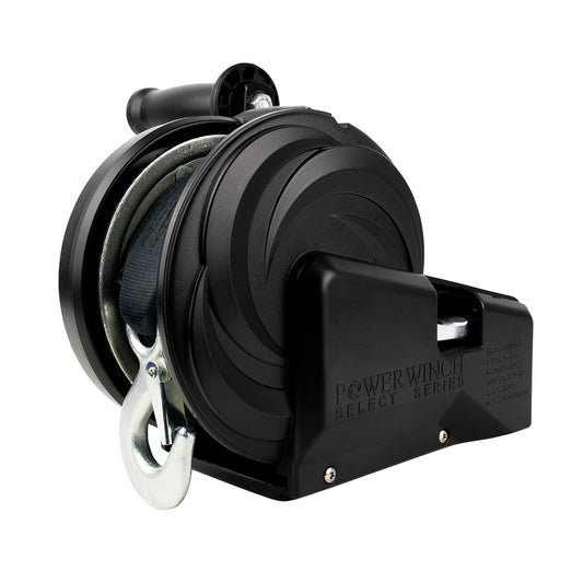 Powerwinch Select Series Winch 2000lb 2 Speed 6 Crank Arm Carbon Black 21400W20006BR