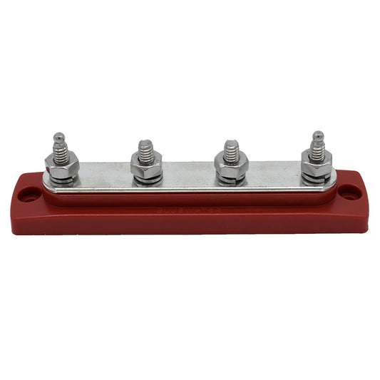 Bluewater Common Stud Busbar 4 Gang Red 312303B025