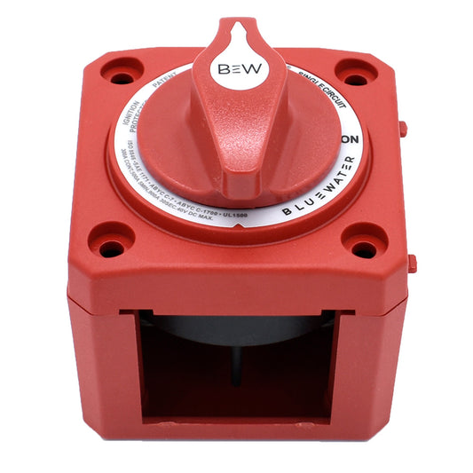 Bluewater OnOff Switch Battery Switch Surface Mount Red 980000611