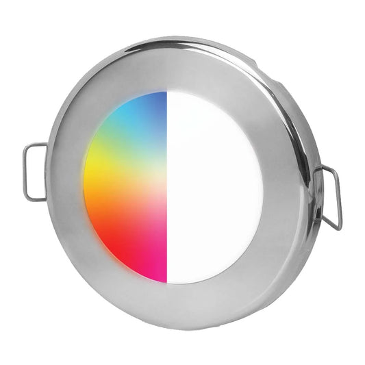 Hella Marine EuroLED75 RGBW Downlight Stainless Steel Bezel 017884011
