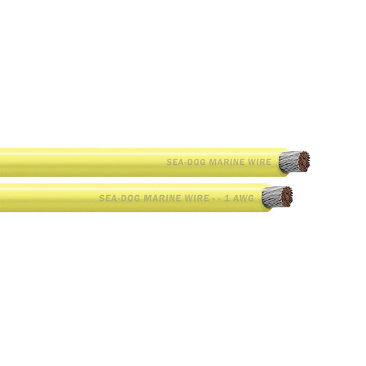 SeaDog 1 AWG Yellow Battery Cable 25 8001030