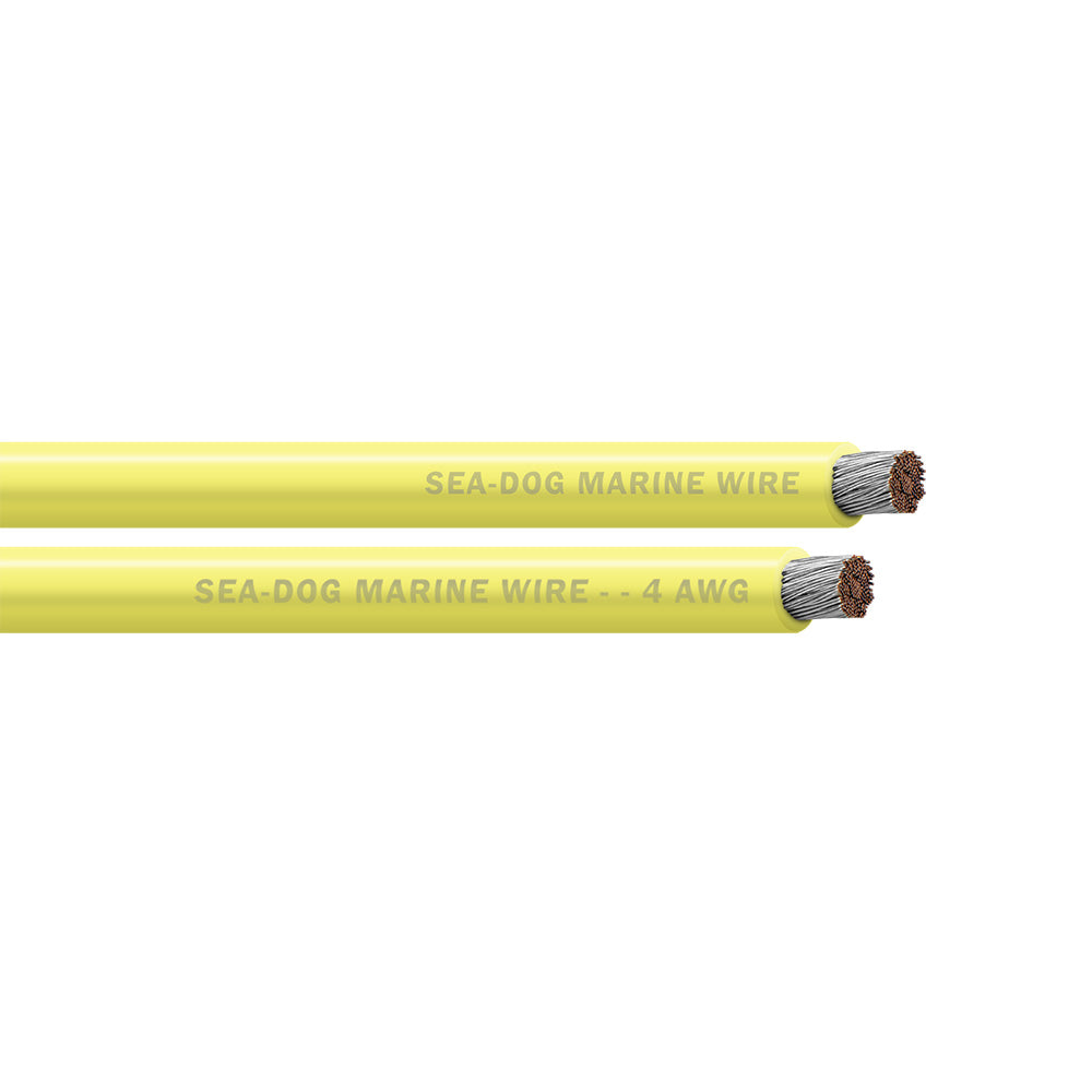 SeaDog 4 AWG Yellow Battery Cable 500 8004037
