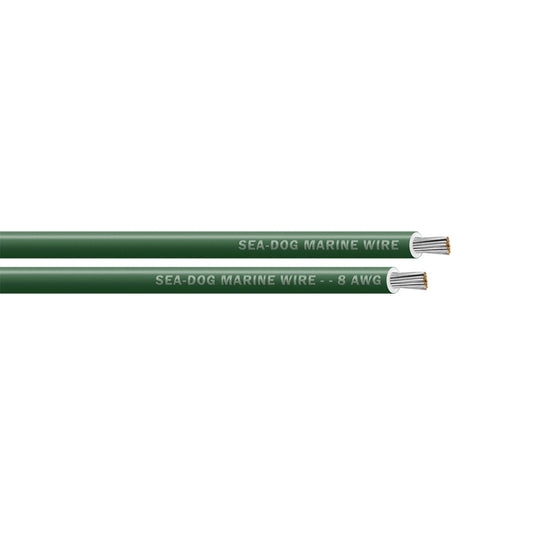 SeaDog 8 AWG Green Primary Wire 25 8008040