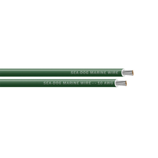 SeaDog 10 AWG Green Primary Wire 100 8010042