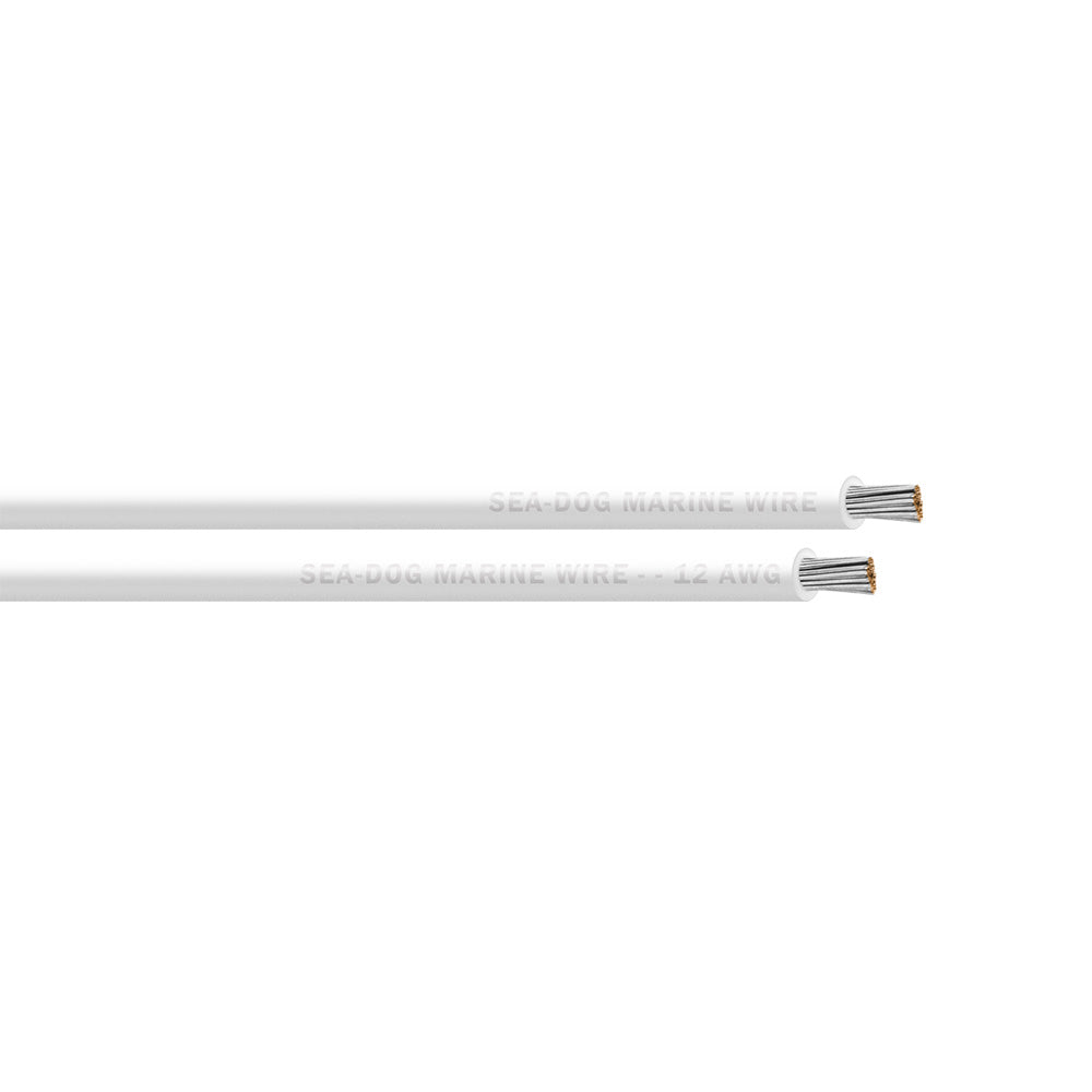 SeaDog 12 AWG White Primary Wire 25 8012050