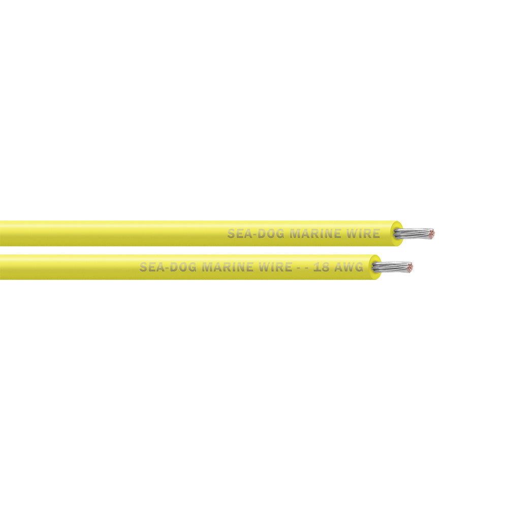 SeaDog 18 AWG Yellow Primary Wire 250 8018034