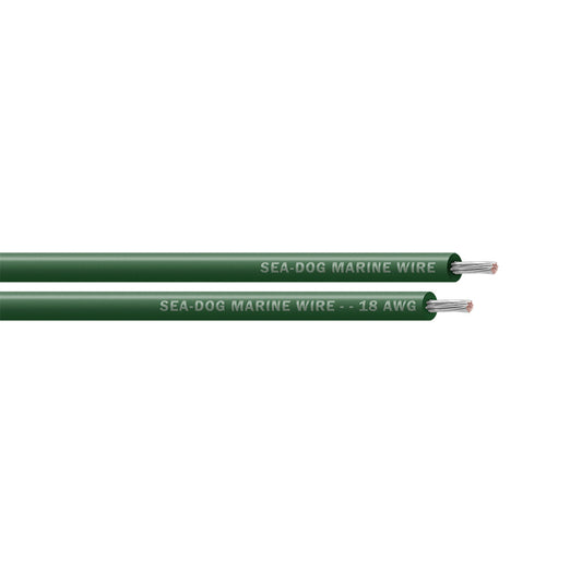 SeaDog 18 AWG Green Primary Wire 25 8018040