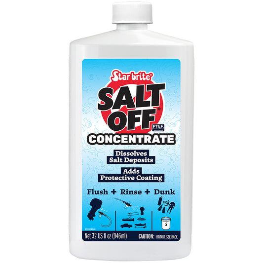 Star brite Salt Off Concentrate Salt Remover Wash Engine Flush 32 oz 93932