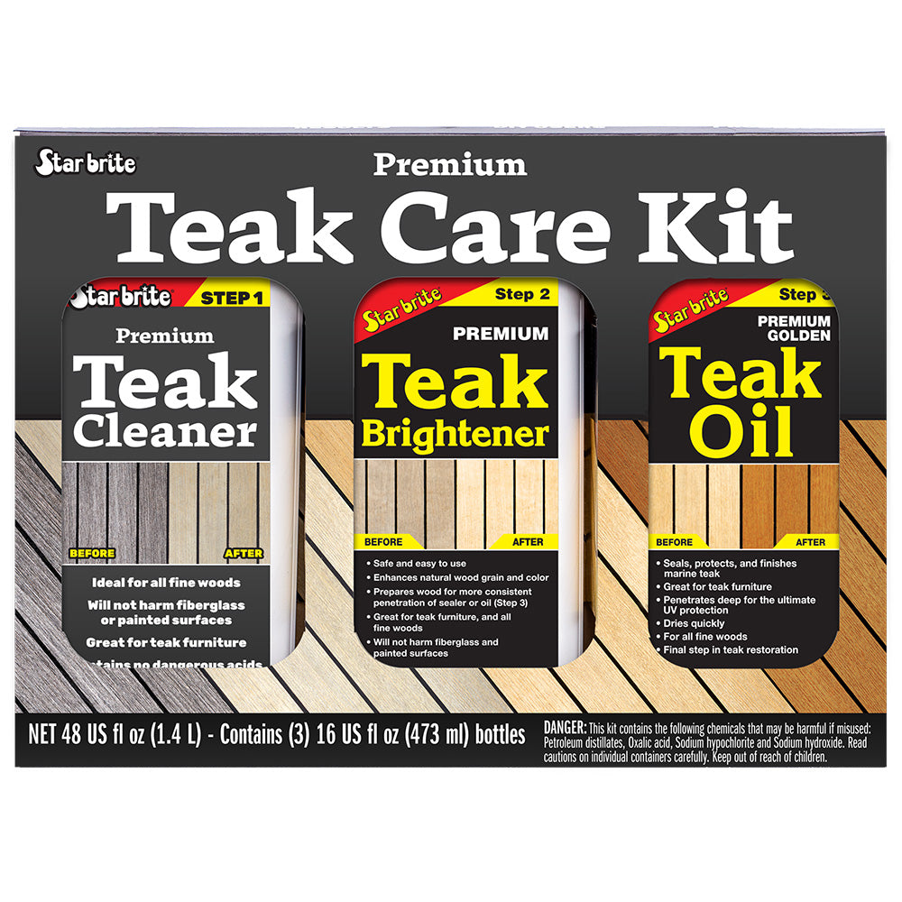 Star brite Premium Teak Care Kit 16 oz 81216