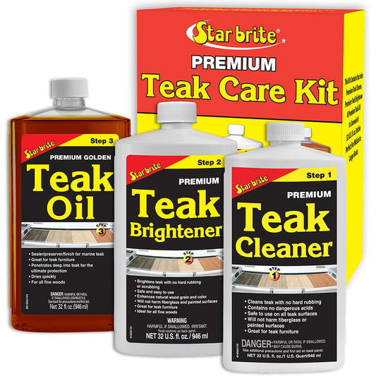 Star brite Premium Teak Care Kit 32 oz 81202