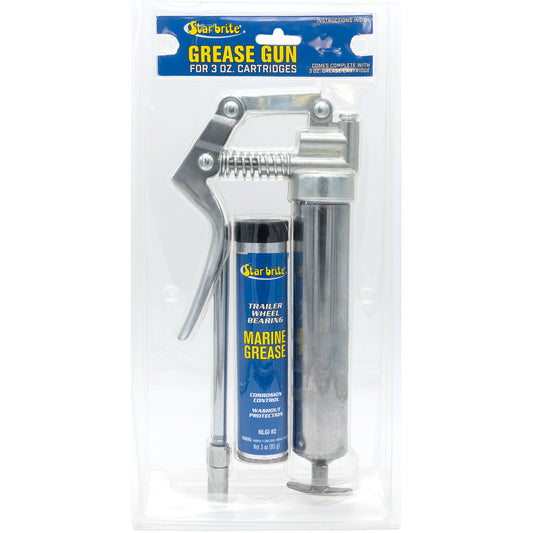 Star brite Pistol Grease Gun wMarineGrade Cartridge 3 oz 28703