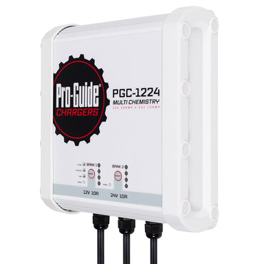 ProGuide 2 Bank OnBoard Battery Charger 1 12V 1 24V 20Amp PGC1224
