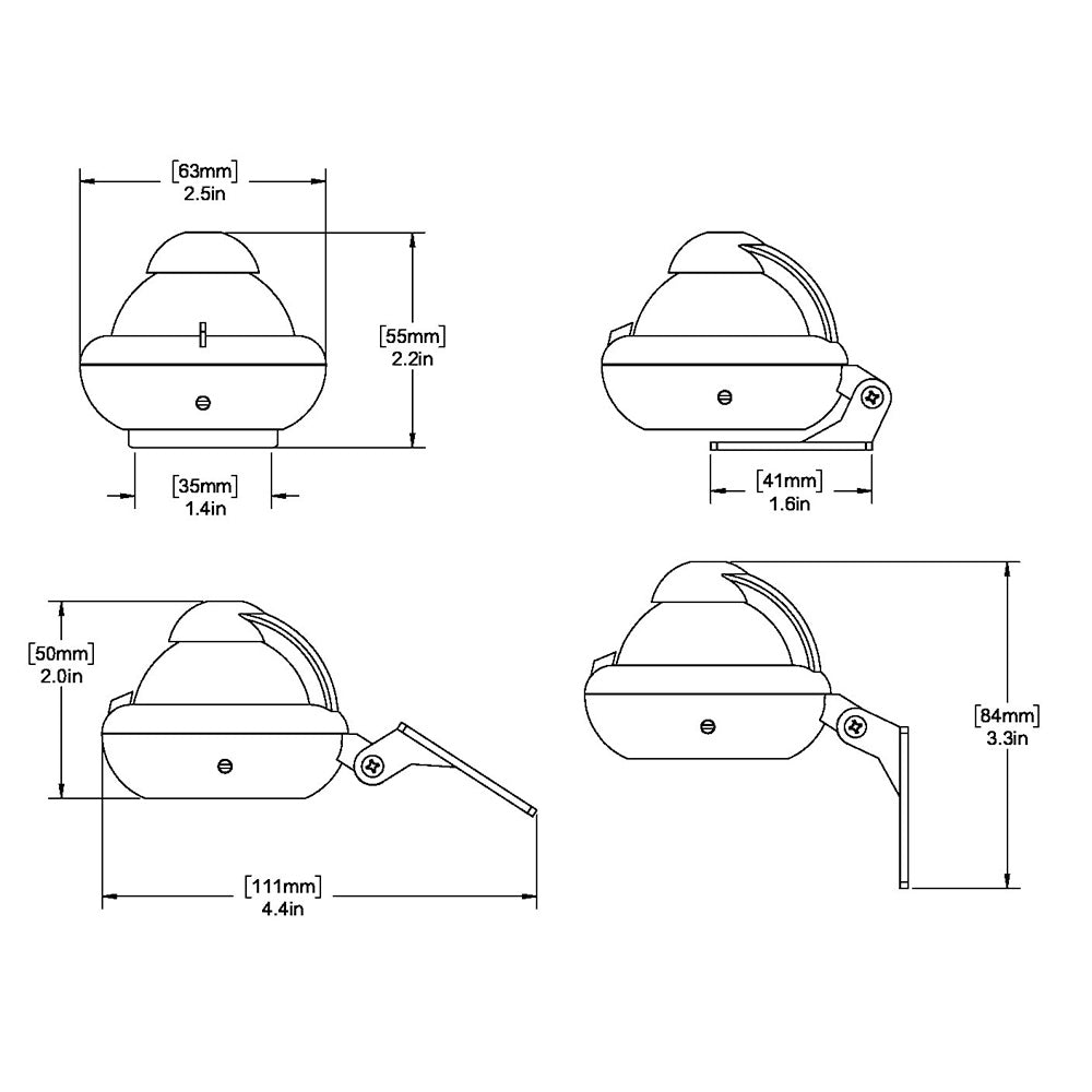Ritchie X10A RitchieSport Automotive Compass Bracket Mount Gray X10A