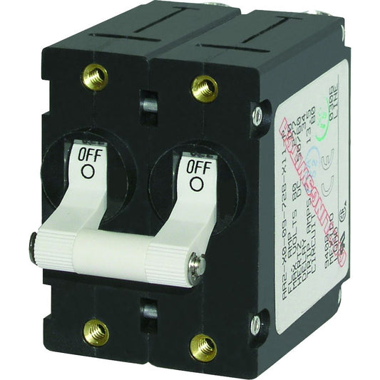 Blue Sea 7233 ASeries Double Pole Toggle 10AMP White 7233
