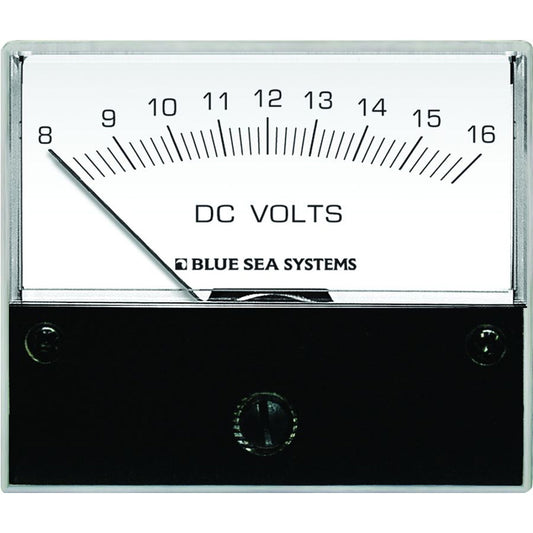Blue Sea 8003 DC Analog Voltmeter 234 Face 816 Volts DC 8003