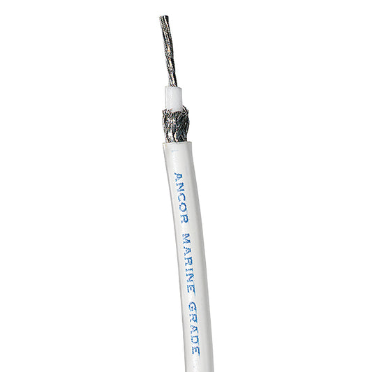 Ancor RG 8X White Tinned Coaxial Cable  250 151525