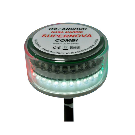 Clipper Supernova Combi LED Tricolor Masthead Anchor Light CLCTC