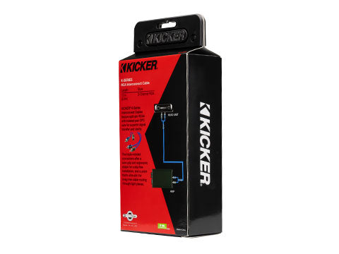 Kicker 46KI203 K-Series 2-Channel RCA Interconnect Cable 0.3m (12″)