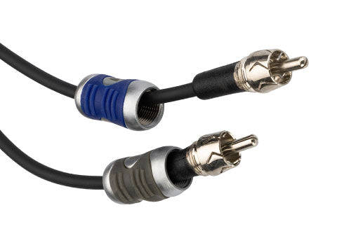 Kicker 46QI203 Q-Series 2-Channel RCA Interconnect Cable 0.3m (12″)