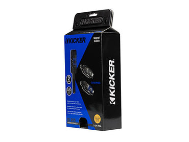 Kicker 46QI205 Q-Series 2-Channel RCA Interconnect Cable 0.5m (18″)