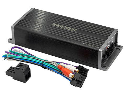 Kicker KPX300.4 compact 4-channel motorcycle powersports amplifier 51KPX3004 – view 1